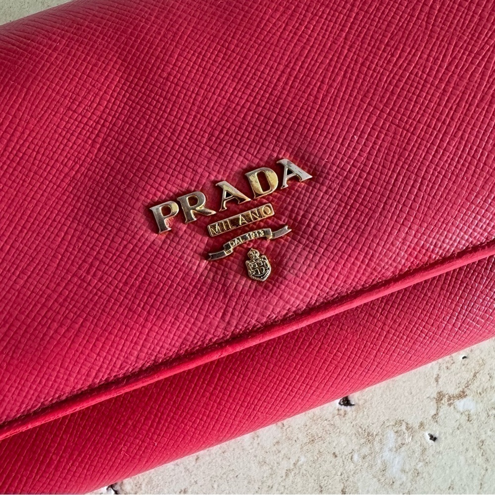 PRADA Milano Pink Long Wallet, Authentic - Picture 3 of 16